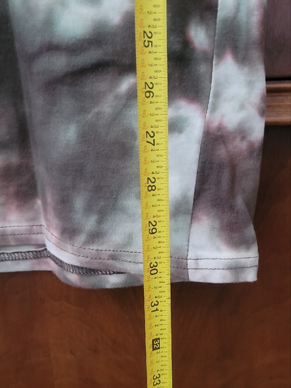 NWOT Forever 21 Women's Long Sleeve Tie-Dye Mini Bodycon Dress in Olive & Brown - Picture 8 of 8
